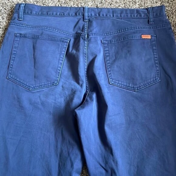 Faconnable 38 X 34 Blue Khaki Mens Pants - Picture 3 of 9